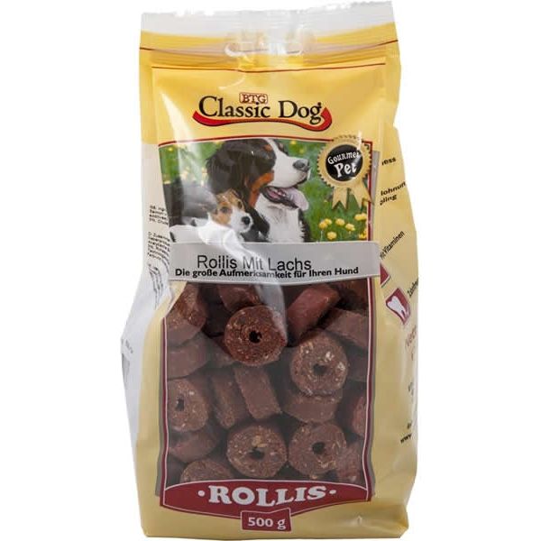 Classic Dog Snack Rollis mit Lachs